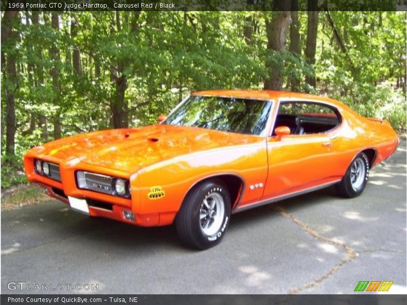 Carousel Red / Black 1969 Pontiac GTO Judge Hardtop