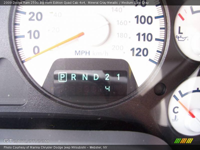 Mineral Gray Metallic / Medium Slate Gray 2009 Dodge Ram 2500 Big Horn Edition Quad Cab 4x4