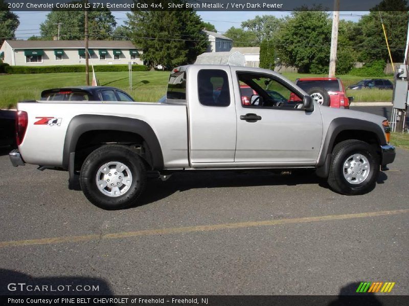 Silver Birch Metallic / Very Dark Pewter 2007 Chevrolet Colorado LS Z71 Extended Cab 4x4