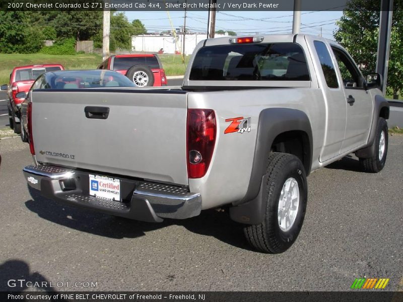 Silver Birch Metallic / Very Dark Pewter 2007 Chevrolet Colorado LS Z71 Extended Cab 4x4