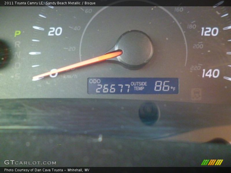 Sandy Beach Metallic / Bisque 2011 Toyota Camry LE