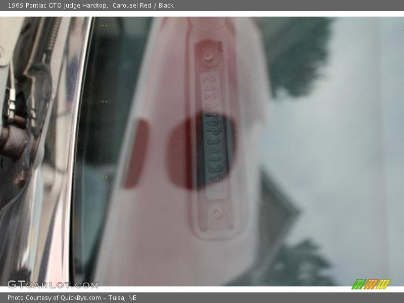 Carousel Red / Black 1969 Pontiac GTO Judge Hardtop