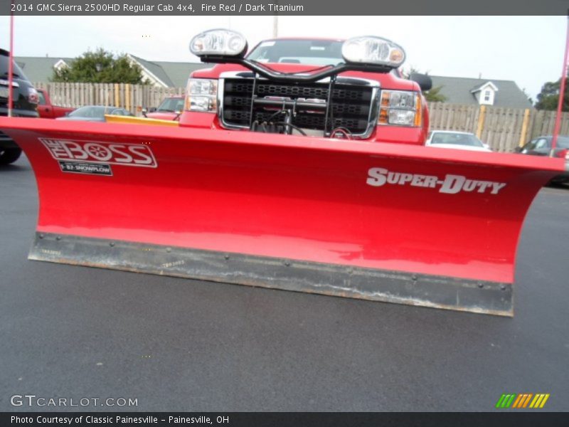Fire Red / Dark Titanium 2014 GMC Sierra 2500HD Regular Cab 4x4