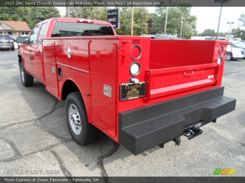 Fire Red / Jet Black/Dark Ash 2015 GMC Sierra 2500HD Double Cab 4x4 Utility Truck