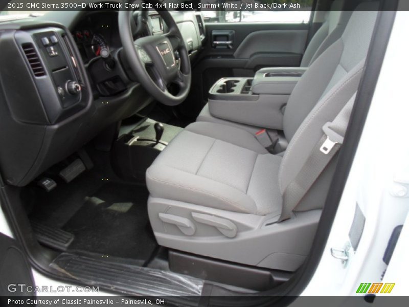 Front Seat of 2015 Sierra 3500HD Work Truck Crew Cab 4x4 Flat Bed