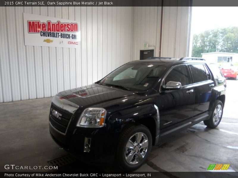 Dark Sapphire Blue Metallic / Jet Black 2015 GMC Terrain SLE