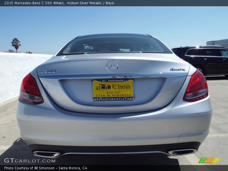 Iridium Silver Metallic / Black 2015 Mercedes-Benz C 300 4Matic