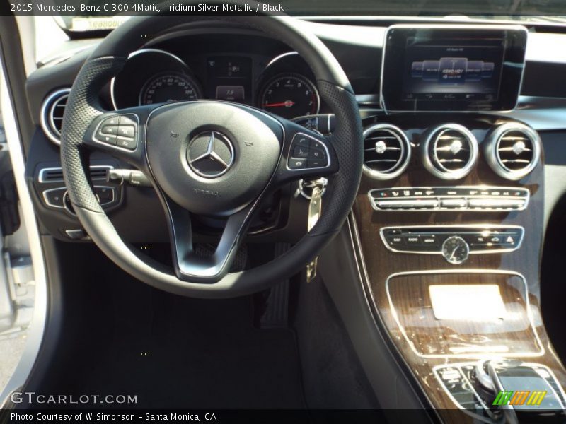 Iridium Silver Metallic / Black 2015 Mercedes-Benz C 300 4Matic