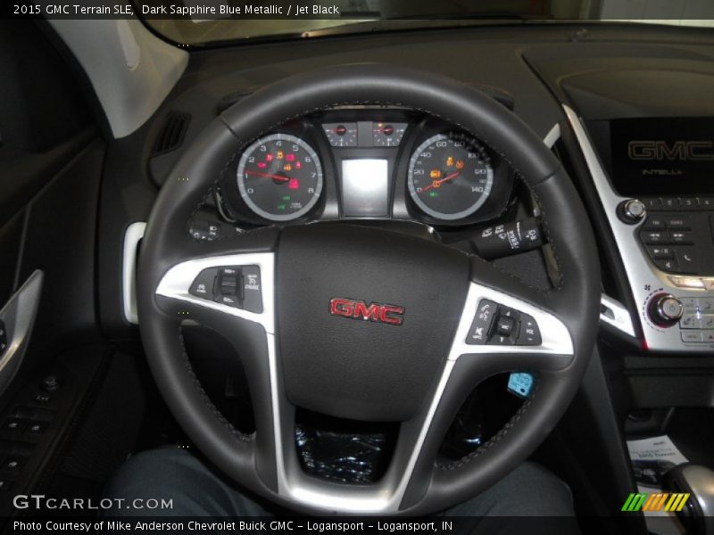 Dark Sapphire Blue Metallic / Jet Black 2015 GMC Terrain SLE
