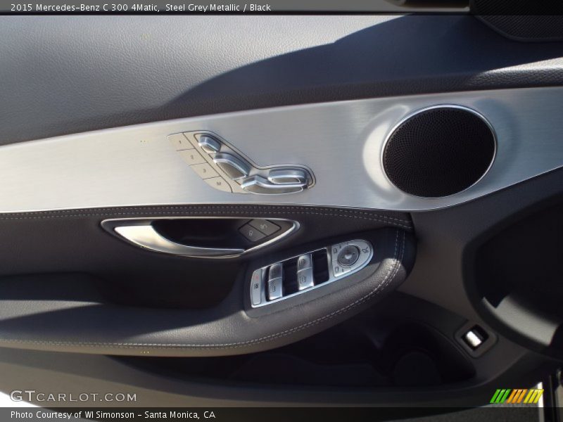 Steel Grey Metallic / Black 2015 Mercedes-Benz C 300 4Matic