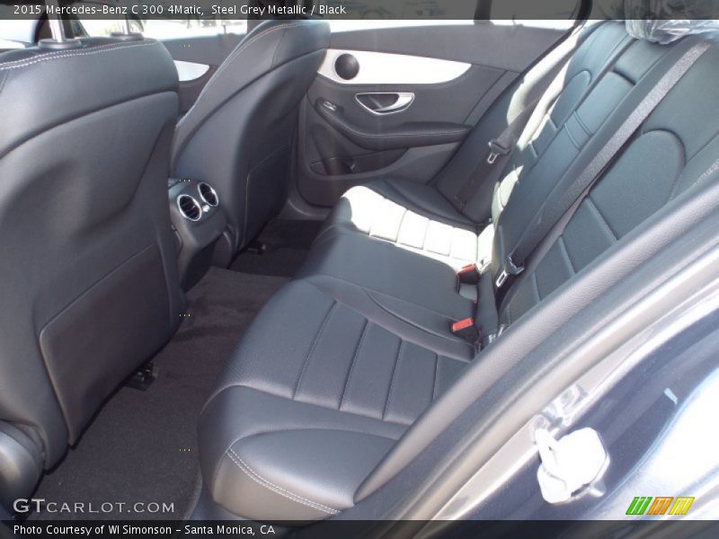Steel Grey Metallic / Black 2015 Mercedes-Benz C 300 4Matic