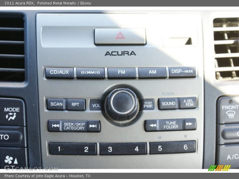 Polished Metal Metallic / Ebony 2011 Acura RDX