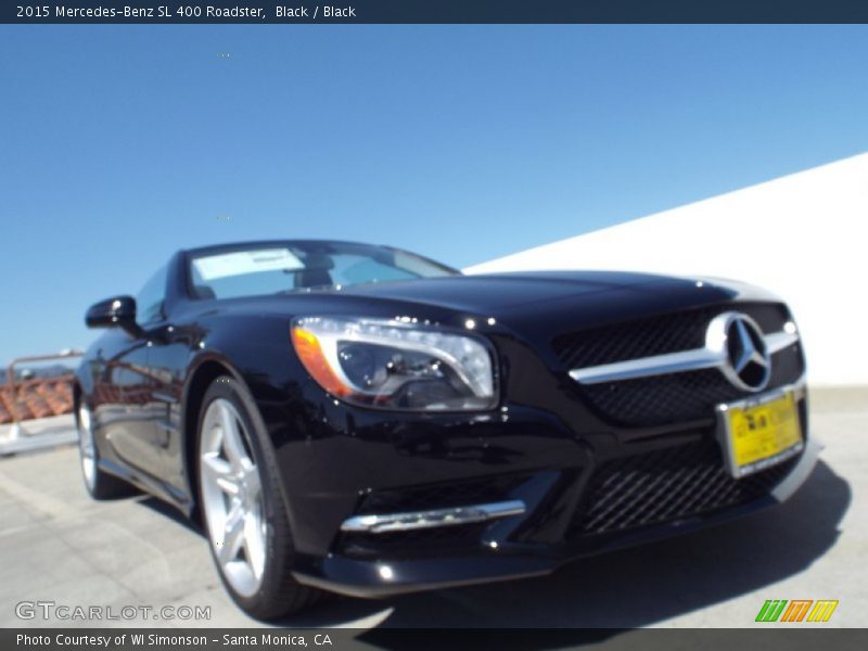 Black / Black 2015 Mercedes-Benz SL 400 Roadster