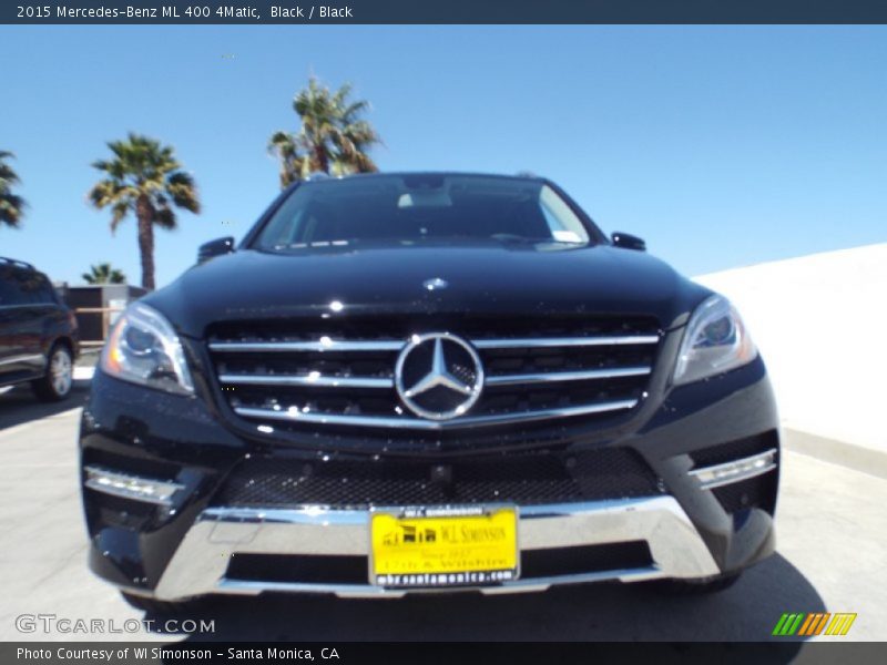 Black / Black 2015 Mercedes-Benz ML 400 4Matic
