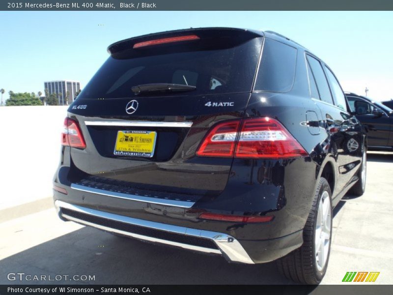 Black / Black 2015 Mercedes-Benz ML 400 4Matic