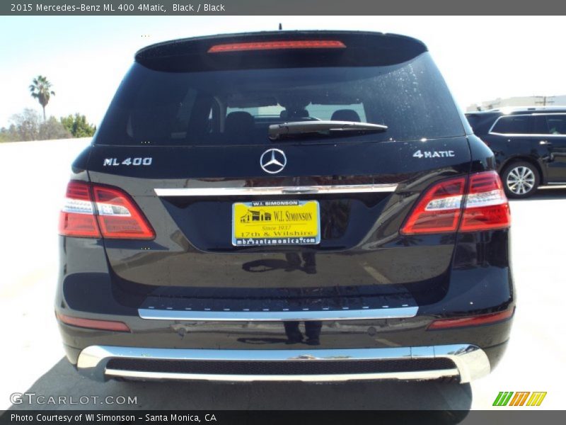 Black / Black 2015 Mercedes-Benz ML 400 4Matic