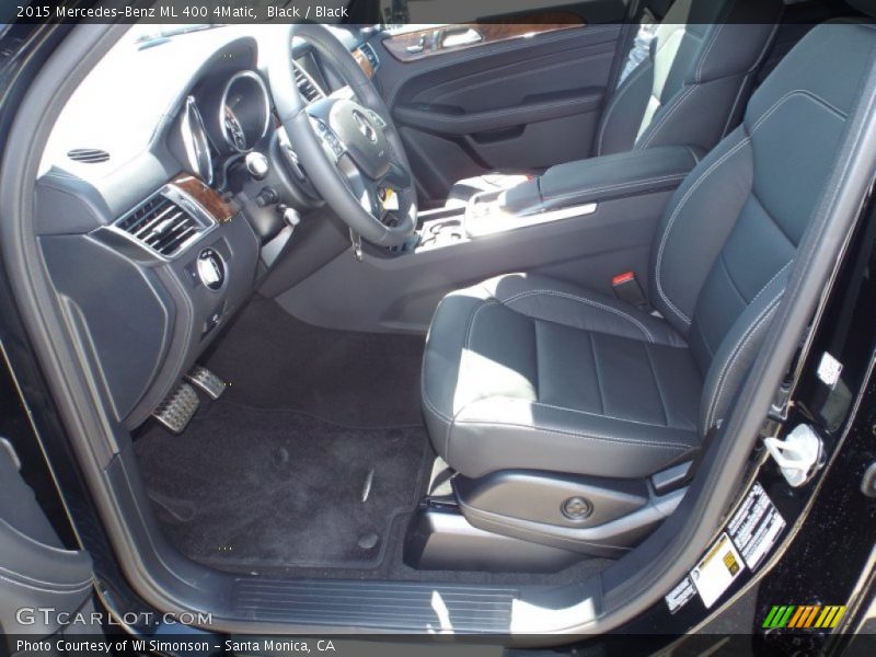 Black / Black 2015 Mercedes-Benz ML 400 4Matic