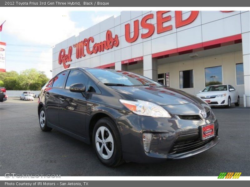 Black / Bisque 2012 Toyota Prius 3rd Gen Three Hybrid