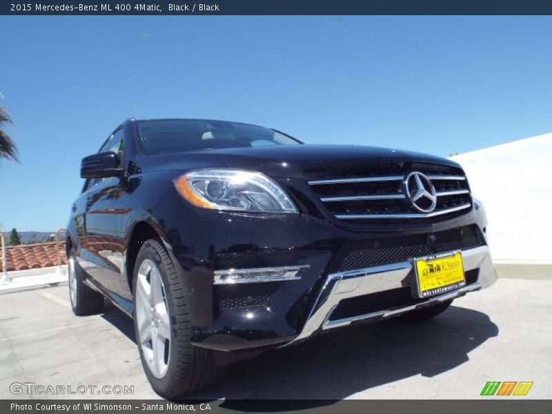 Black / Black 2015 Mercedes-Benz ML 400 4Matic