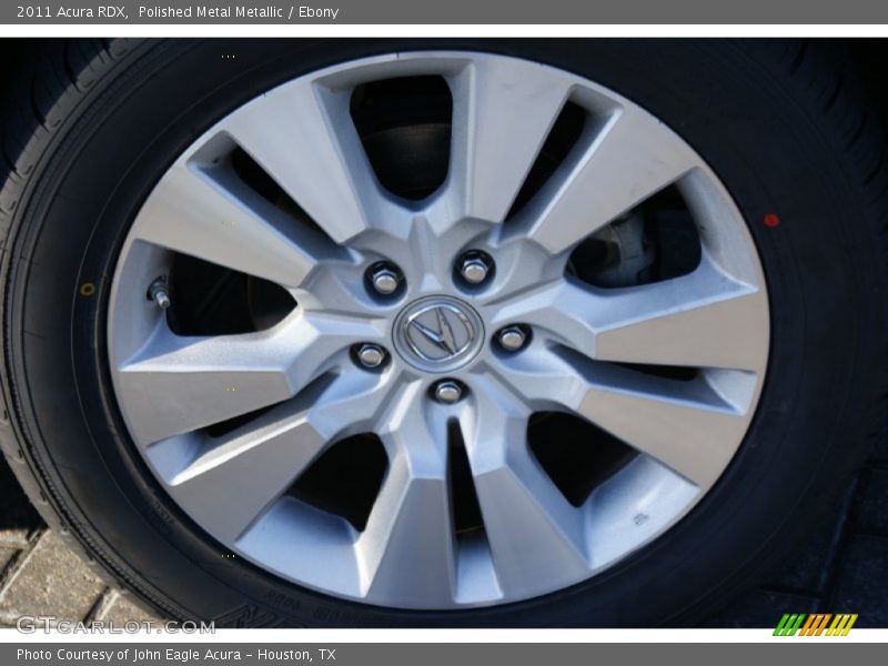 Polished Metal Metallic / Ebony 2011 Acura RDX