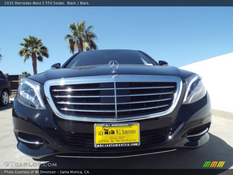 Black / Black 2015 Mercedes-Benz S 550 Sedan