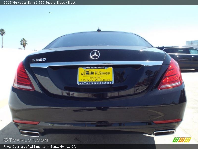 Black / Black 2015 Mercedes-Benz S 550 Sedan
