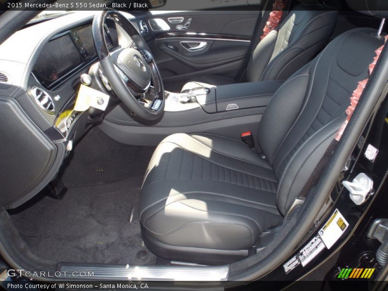Black / Black 2015 Mercedes-Benz S 550 Sedan