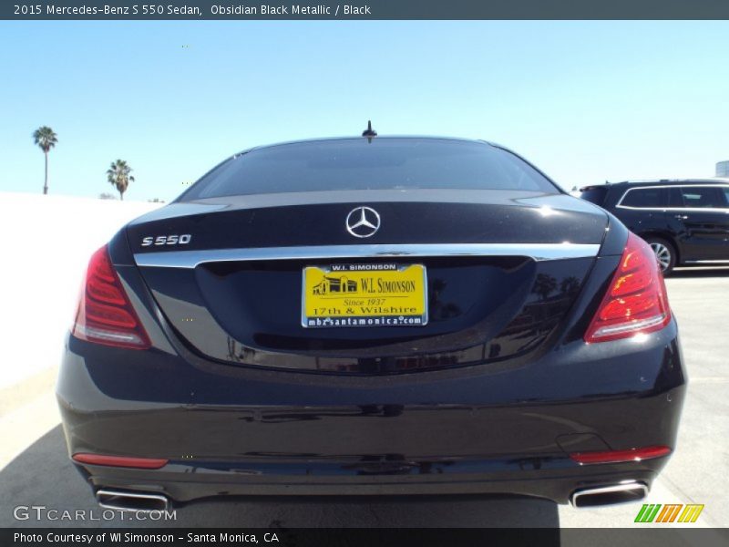 Obsidian Black Metallic / Black 2015 Mercedes-Benz S 550 Sedan