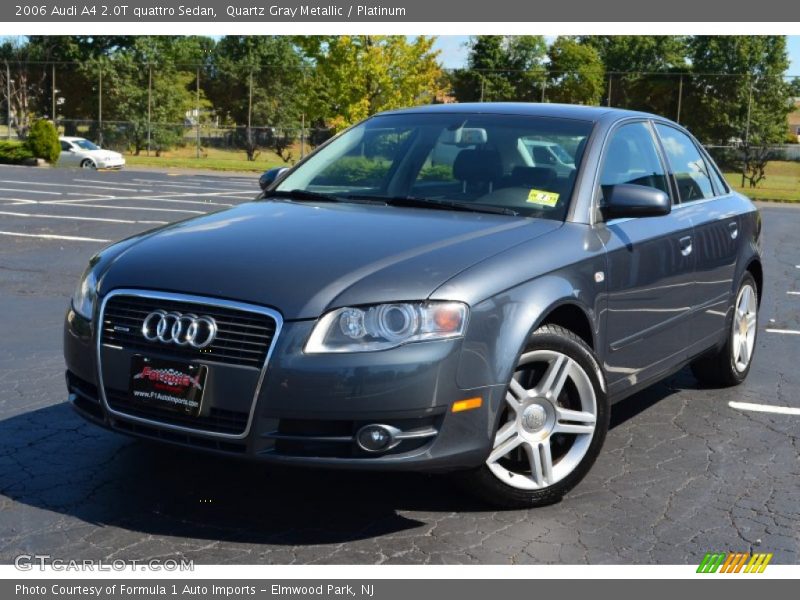 Quartz Gray Metallic / Platinum 2006 Audi A4 2.0T quattro Sedan