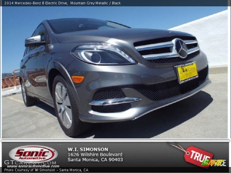 Mountain Grey Metallic / Black 2014 Mercedes-Benz B Electric Drive
