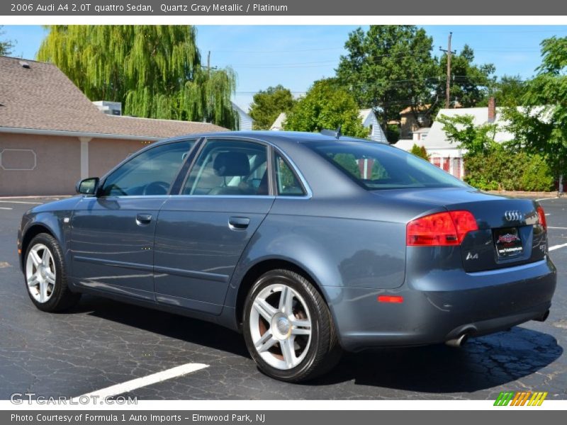 Quartz Gray Metallic / Platinum 2006 Audi A4 2.0T quattro Sedan