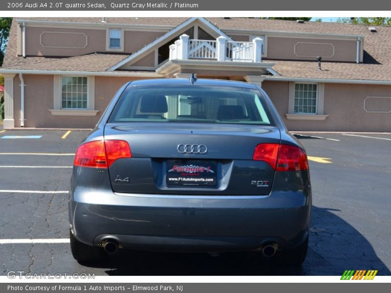 Quartz Gray Metallic / Platinum 2006 Audi A4 2.0T quattro Sedan