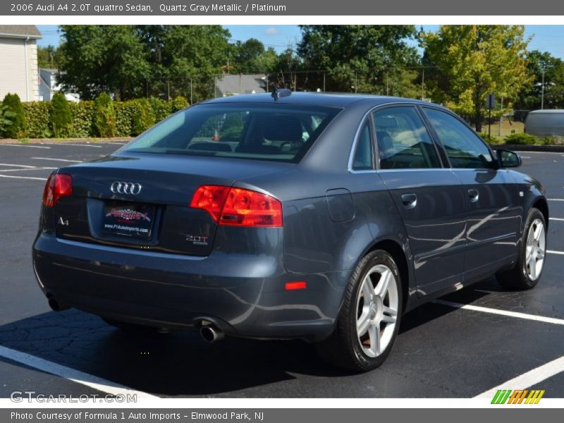 Quartz Gray Metallic / Platinum 2006 Audi A4 2.0T quattro Sedan