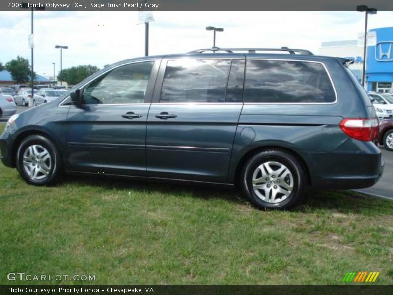 Sage Brush Pearl / Gray 2005 Honda Odyssey EX-L