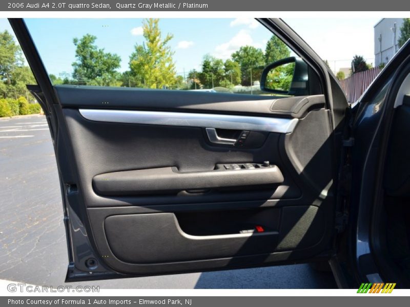 Quartz Gray Metallic / Platinum 2006 Audi A4 2.0T quattro Sedan