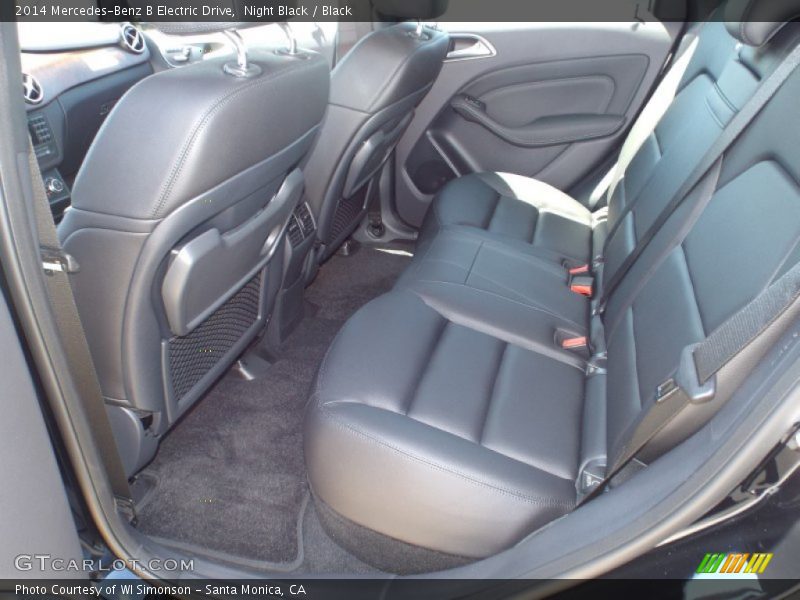 Rear Seat of 2014 B Electric Drive