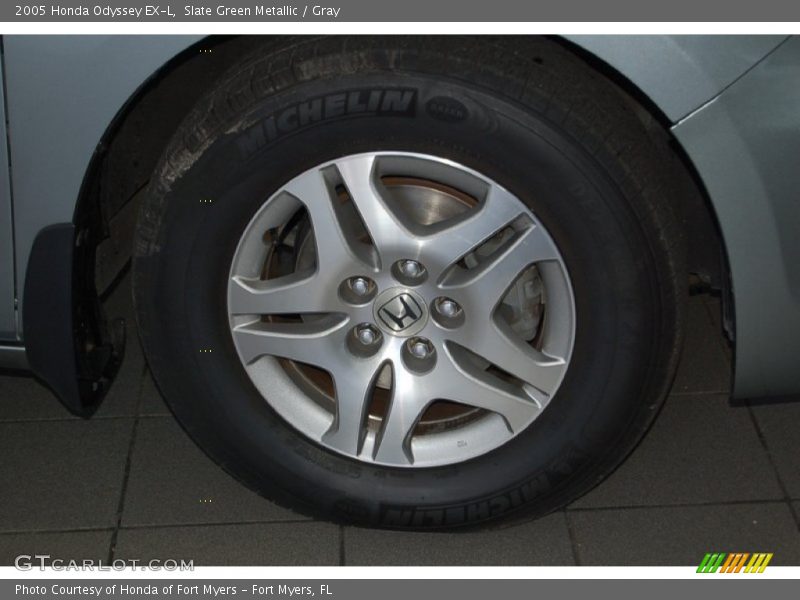Slate Green Metallic / Gray 2005 Honda Odyssey EX-L