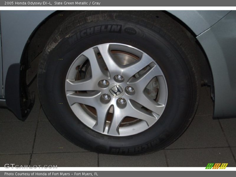 Slate Green Metallic / Gray 2005 Honda Odyssey EX-L