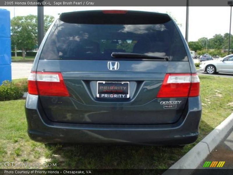Sage Brush Pearl / Gray 2005 Honda Odyssey EX-L