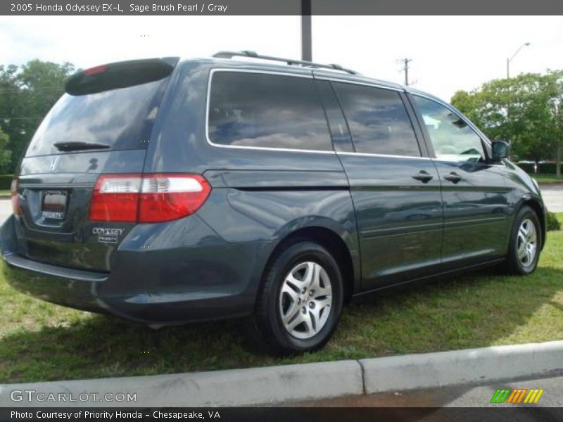 Sage Brush Pearl / Gray 2005 Honda Odyssey EX-L