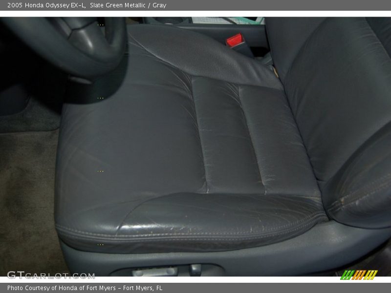 Slate Green Metallic / Gray 2005 Honda Odyssey EX-L