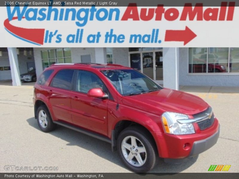 Salsa Red Metallic / Light Gray 2006 Chevrolet Equinox LT AWD