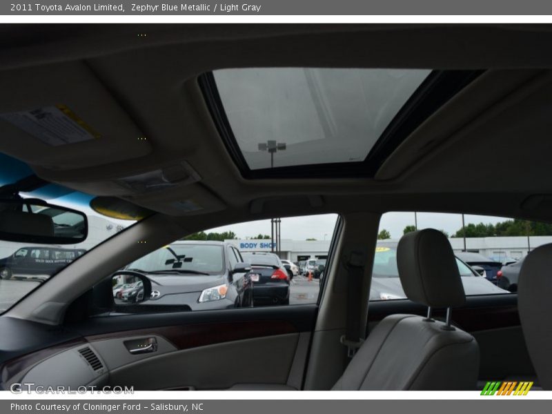 Zephyr Blue Metallic / Light Gray 2011 Toyota Avalon Limited