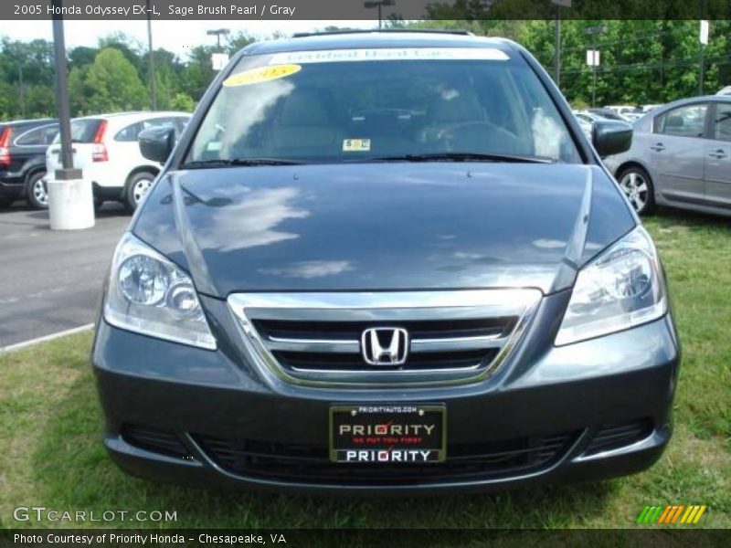 Sage Brush Pearl / Gray 2005 Honda Odyssey EX-L