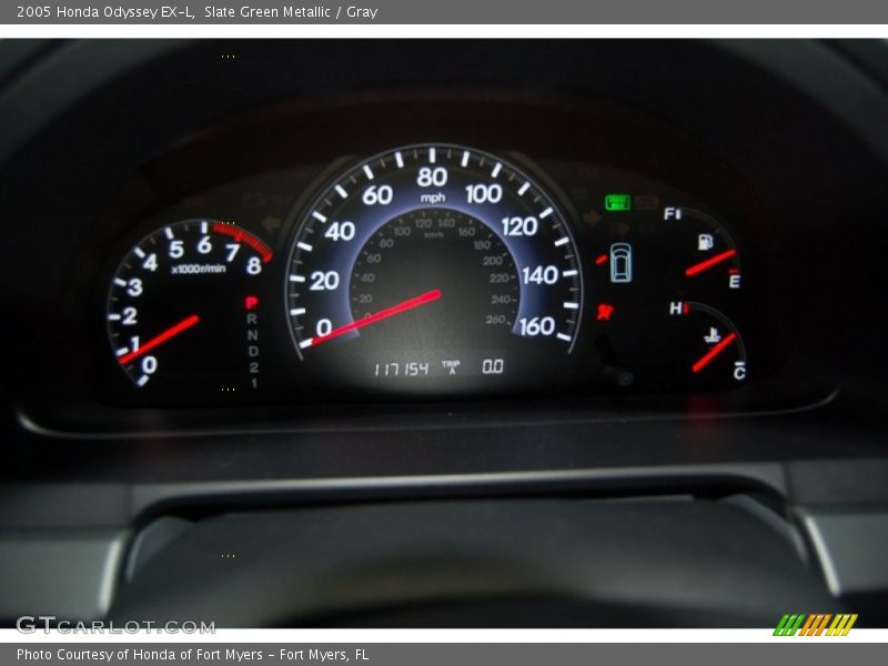 Slate Green Metallic / Gray 2005 Honda Odyssey EX-L