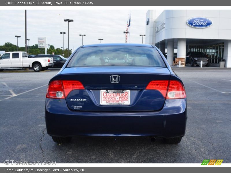 Royal Blue Pearl / Gray 2006 Honda Civic EX Sedan