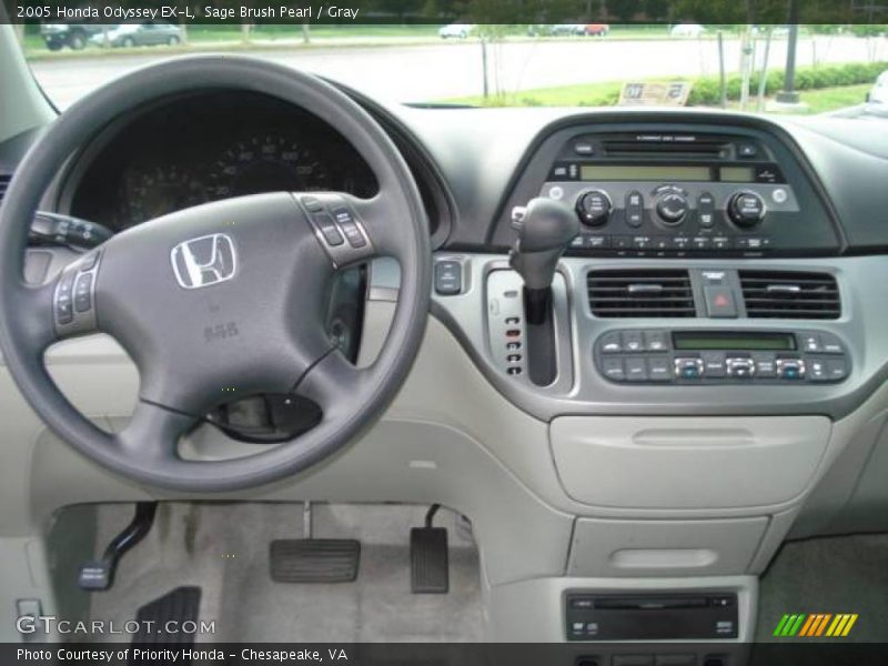 Sage Brush Pearl / Gray 2005 Honda Odyssey EX-L