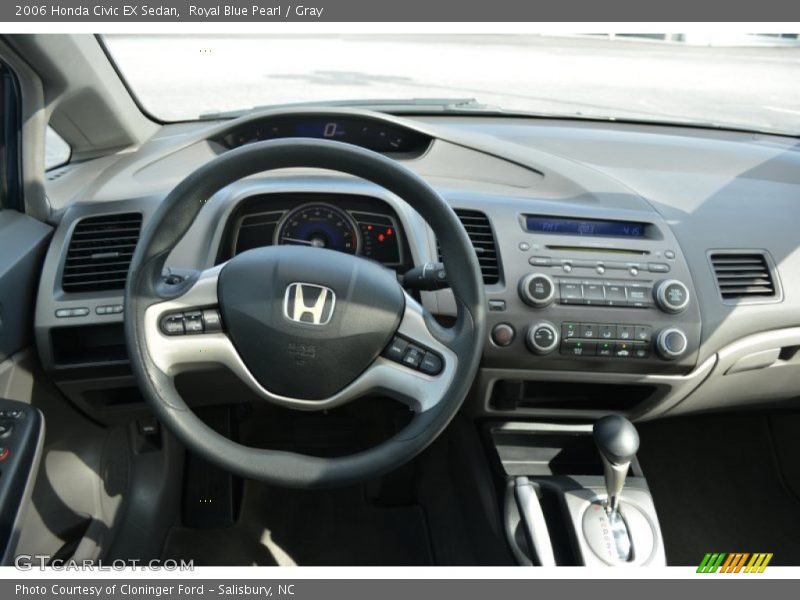 Royal Blue Pearl / Gray 2006 Honda Civic EX Sedan