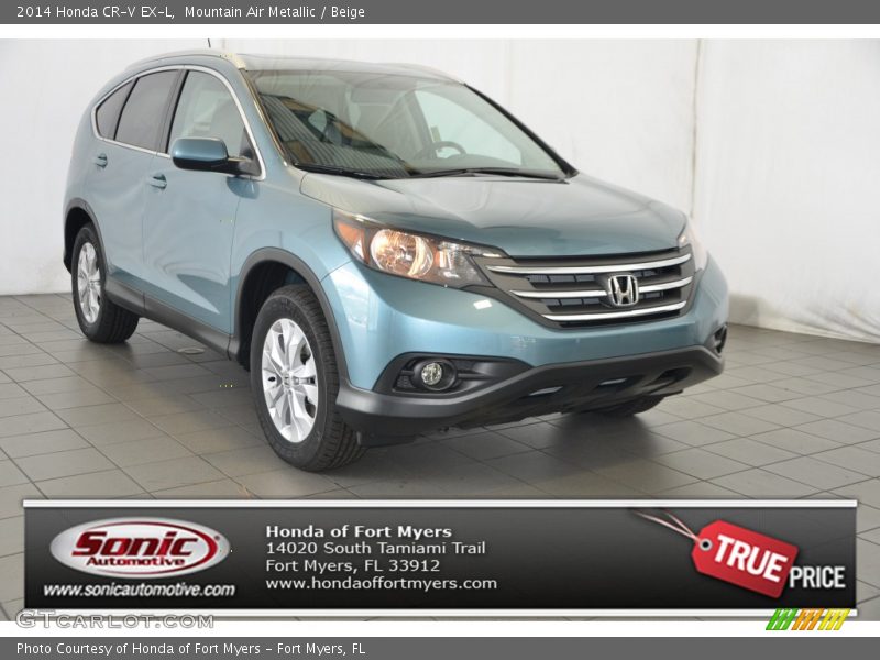 Mountain Air Metallic / Beige 2014 Honda CR-V EX-L