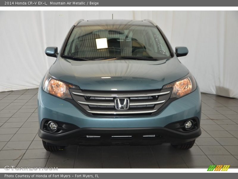 Mountain Air Metallic / Beige 2014 Honda CR-V EX-L